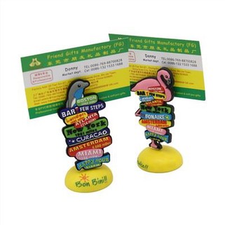 Мек PVC държач за щипки с 3D форма на животно